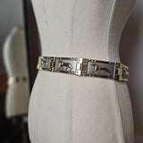 Vintage Gold Panther Link Belt 3 sizes