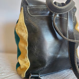 Vintage Patchwork Suede Backpack