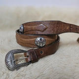 Vintage Gulf n’ Western Leather Belt size 42 unisex