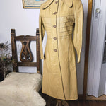 70s vintage leather trench coat