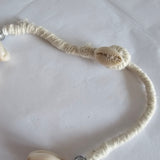 Vintage Cowrie Shell & Tribal Pendant Necklace