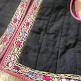 Vintage Embroidered Quilted Vest – Made in India