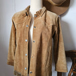 Vintage Fred Bare Suede Bomber Jacket – Small