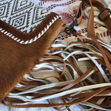 Mysa Designs Cowhide Fringe Bag – Handmade in India
