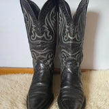 Ariat Black Leather Western Cowboy Boots – Size US 8.5B