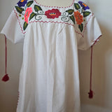 Hand Embroidered Cotton Linen Blouse | Size L