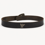 Vintage Black Leather Western Belt