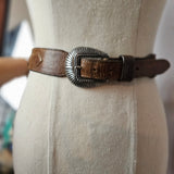 Vintage Gulf n’ Western Leather Belt size 42 unisex