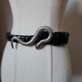 HUSSY Genuine Leather Snake Belt