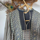 Vintage Indian Cotton Bohemian Maxi Dress 12