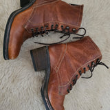 Bull Boxer Worn-In Military Style Leather Boots – Size 38