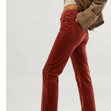 Rollas Dusters Bootcut Cords – Brick | Size 10