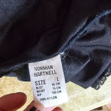 Vintage Norman Hartnell Black Slip – Size 12