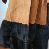 Stephen Dattner London / Melbourne Vintage Suede & Fur Coat — Size XS/S