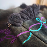 Vintage Black Purple & Tourquoise Penny Lane Coat M/L 12/14