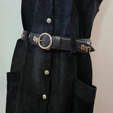 The Lair Western Motif Leather Belt – Size L