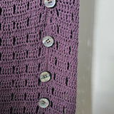 Chasing Unicorns Feels Like Love Crochet Skirt In Purple Potion