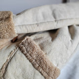Vintage Shearling Toggle Coat – Cream M