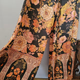 Nine Lives Bazaar Palazzo Pants in Black Majic Size 18