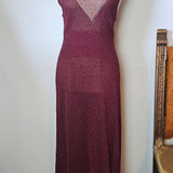 Chasing Unicorns Burgundy Knit Maxi Dress – Size M