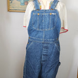 vintage lee denim overalls – classic mid wash – size 30 (best fit au 8–10)