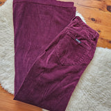 Rollas Cord Sailor Flares – Oxblood Plum 26/8