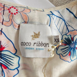 Coco Ribbon Silk-Cotton Boho Blouse (BNWT) XS