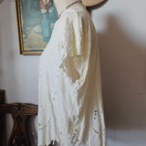 Cutwork Cream Blouse L