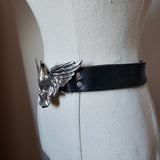 Vintage Eagle Buckle Leather Belt