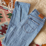 Vintage Lee High Rise Straight Leg Jeans — Size 9