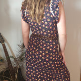 Vintage 1970s Mark Warren Floral Cotton Dress – AU Size 10
