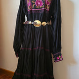Chasing Unicorns “Four Strong Winds” Embroidered Maxi Dress | Size Large
