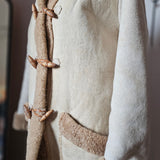 Vintage Shearling Toggle Coat – Cream M