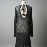Rare Spell Early Days Black Open Back Knit Dress | Size M/L