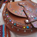 1970s Hand-Tooled Leather Bag – Hand Painted