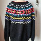 Vintage Wool Blend Retro Jumper – Size M