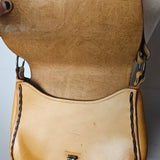 Vintage Tooled Leather Shoulder Bag