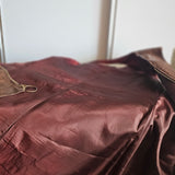 Original 60s/70s Leather Zip Vest Dress/Vest size M 9/10