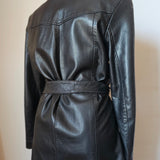 VINTAGE SIRICCO BUTTERY SOFT LEATHER JACKET — SIZE S