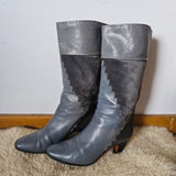 Vintage Italian Leather Western Boots – Size 35.5