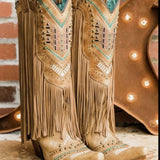 Corral Fringe Cowgirl Boots – Size 12 (Brand New in Box) missing a few tassels.