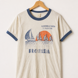 Vintage 70s/80s St. Augustine Florida Unisex Ringer Tee – Made in USA – Tagged L