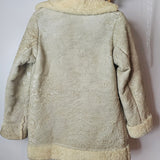 Vintage Shearling Sheepskin Coat – Rustic Cream 8/10