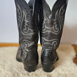 Ariat Black Leather Western Cowboy Boots – Size US 8.5B
