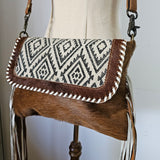 Mysa Designs Cowhide Fringe Bag – Handmade in India