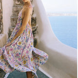 Spell Lovebird Strappy Midi Dress Chamomile size Lage