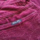 Rollas Cord Sailor Flares – Oxblood Plum 26/8