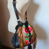 Lokoa Lads Embroidered Fringe Bucket Bag – BNWT