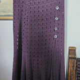 Chasing Unicorns Feels Like Love Crochet Skirt In Purple Potion