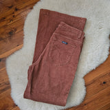 Rollas Chestnut Cord Eastcoast Flare – Size 28/10